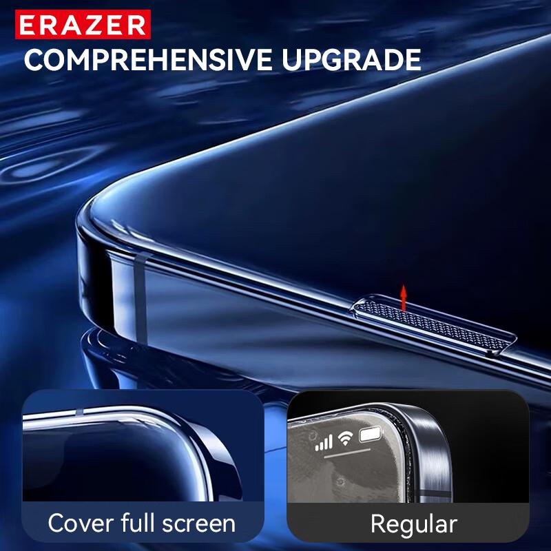 ERAZER for iPhone16Pro max 15 14pro 13 Series Clear Privacy Protection Phone Film Dust Free Without Bubbles, HD ClearPhone Screen Protector