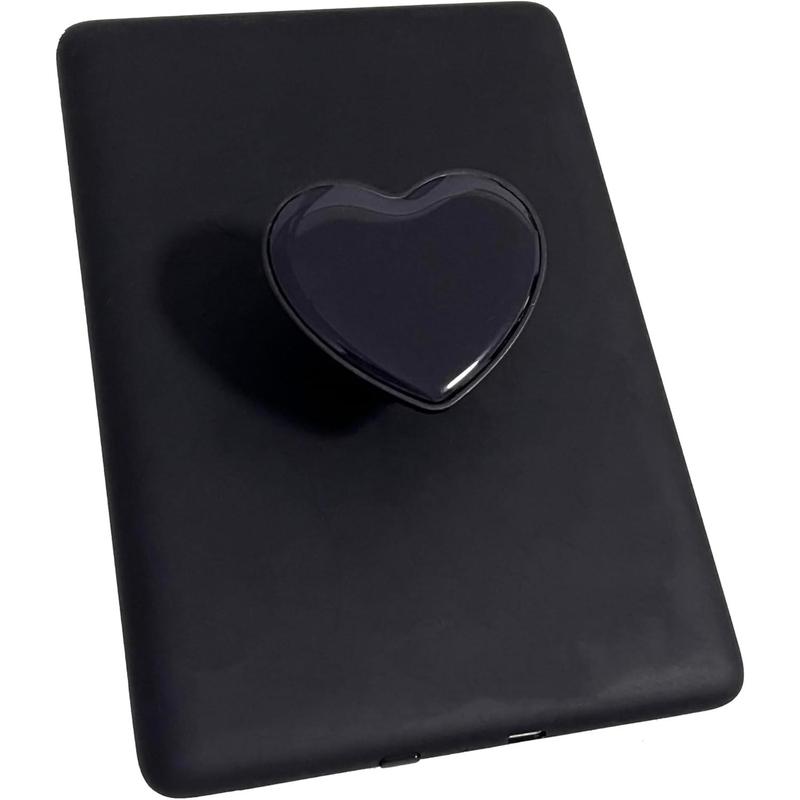 Cute Heart Expandable Collapsible Grip Stand Holder for Kindle eReaders iPhone and Smartphone(Black)