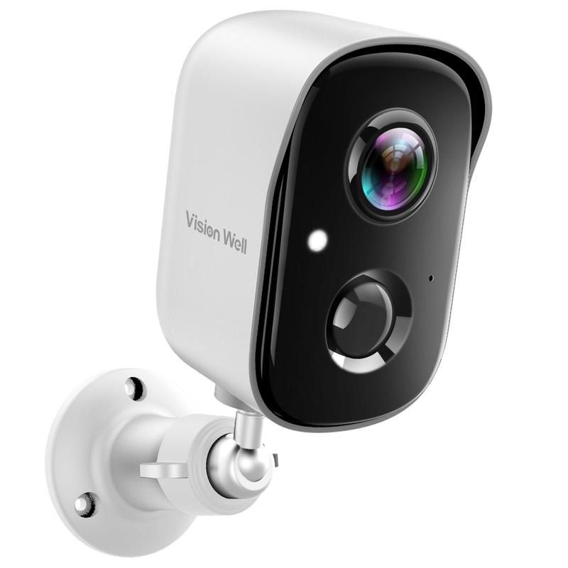 Vision Well Wireless Security Camera, AI PIR Sensor, Two-Way Talk, Smart Instant Siren, IP65 Waterproof, Support SD Card and Cloud Storage