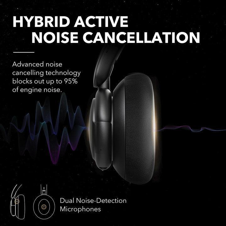 Soundcore by Anker Life Q30 Hybrid Active Noise Cancelling Headphones with Multiple Modes, Hi-Res Sound, Custom EQ via App, 40H Playtime, Comfortable Fit, Bluetooth, Multipoint Connection