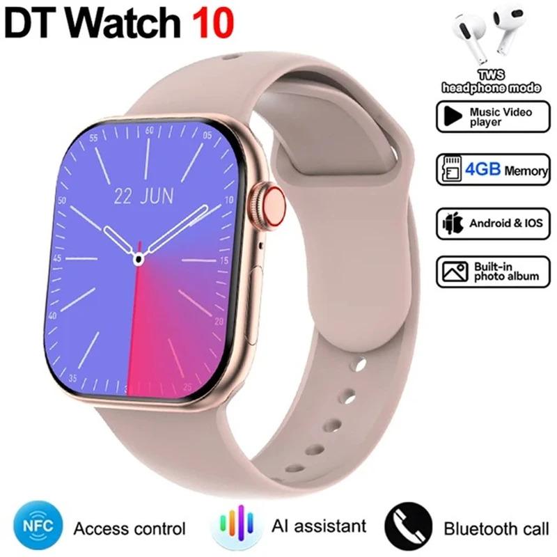 2024 New For Apple DT Watch 10 Smart Watch Men HD AMOLED 4GB Memory Music 3D Surround Bluetooth Call Waterproof Smartwatch Woman