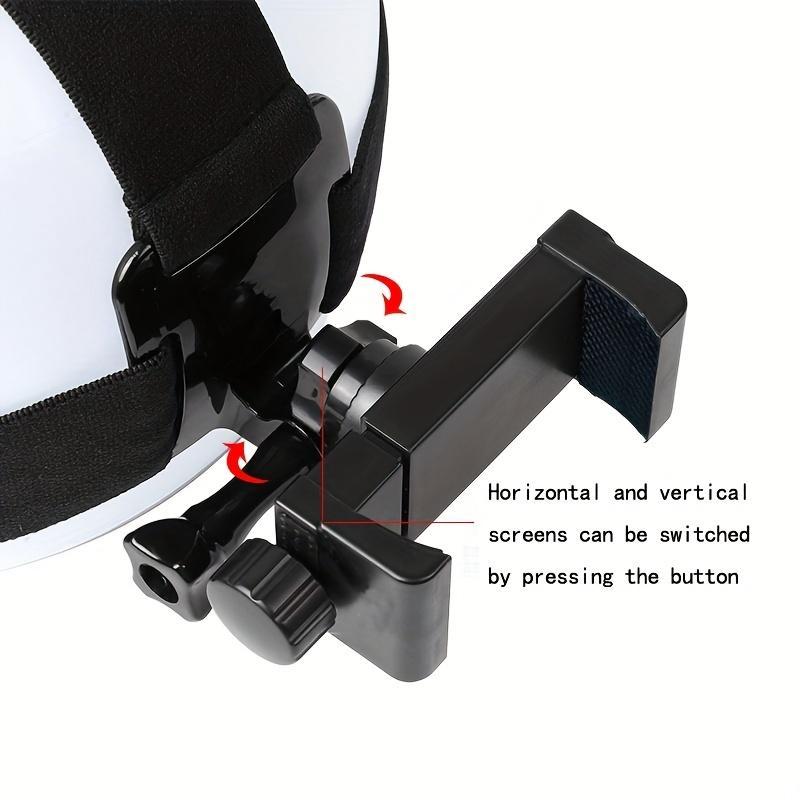 Adjustable Head Strap Mount, Protable Adjustable Head Mount Phone Holder, Cell Phone Camera Live Streaming Vlog Holder