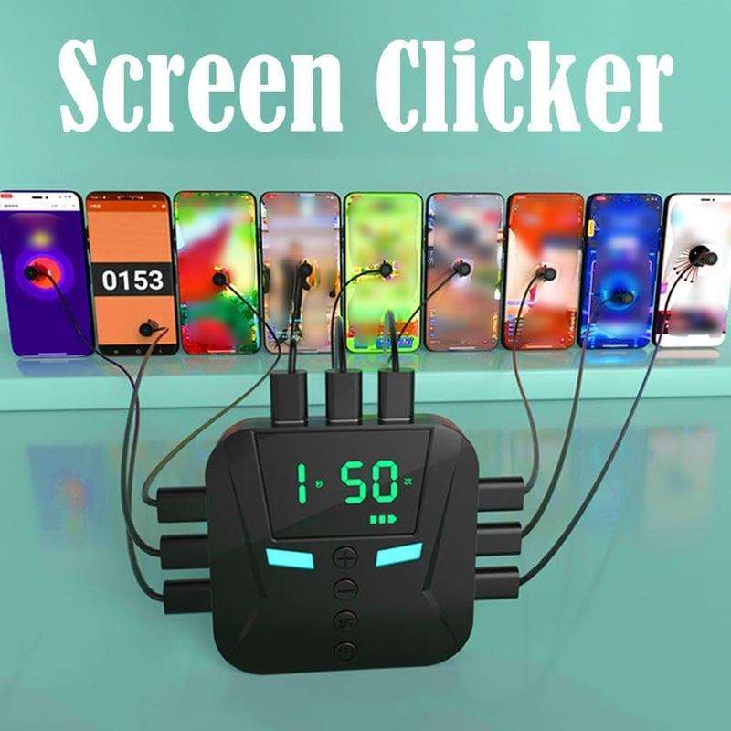 Auto Clicker Device - Cell Phone Accessories for Mobile Live Broadcast, Continuous Screen Clicker with Snap Up Refresh Function