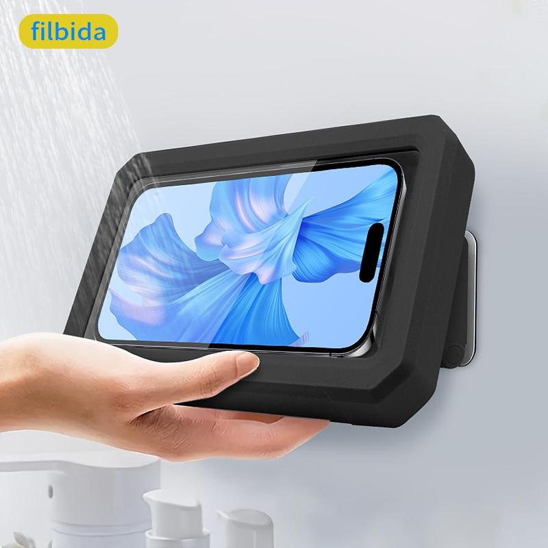 Rotatable Waterproof Phone Holder, Wall Mounted Phone Holder, Phone Shower Case, Shower Phone Holder