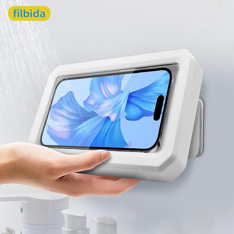 Rotatable Waterproof Phone Holder, Wall Mounted Phone Holder, Phone Shower Case, Shower Phone Holder