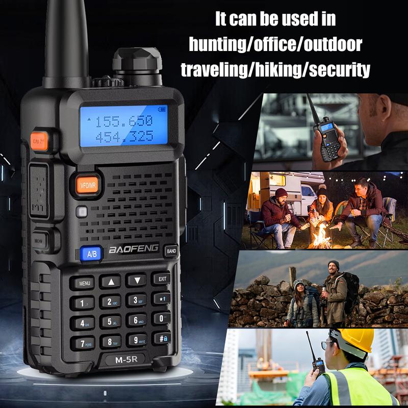 UV-5R Ham Radio Long Range UV5R Dual Band Handheld Rechargeable High Power Two Way Radio Walkie Talkies with 1800mAh Li-ion Battery and Earpiece for Hunting Survival Gear