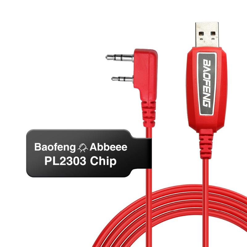 Baofeng USB Programming Cable PL2303 Support Chirp for ham Portable Two Way Radios UV-5R BF-F8HP 5RM 5RH UV-22 UV-21R  K5PLUS AR-152 UV-17R BF-888S