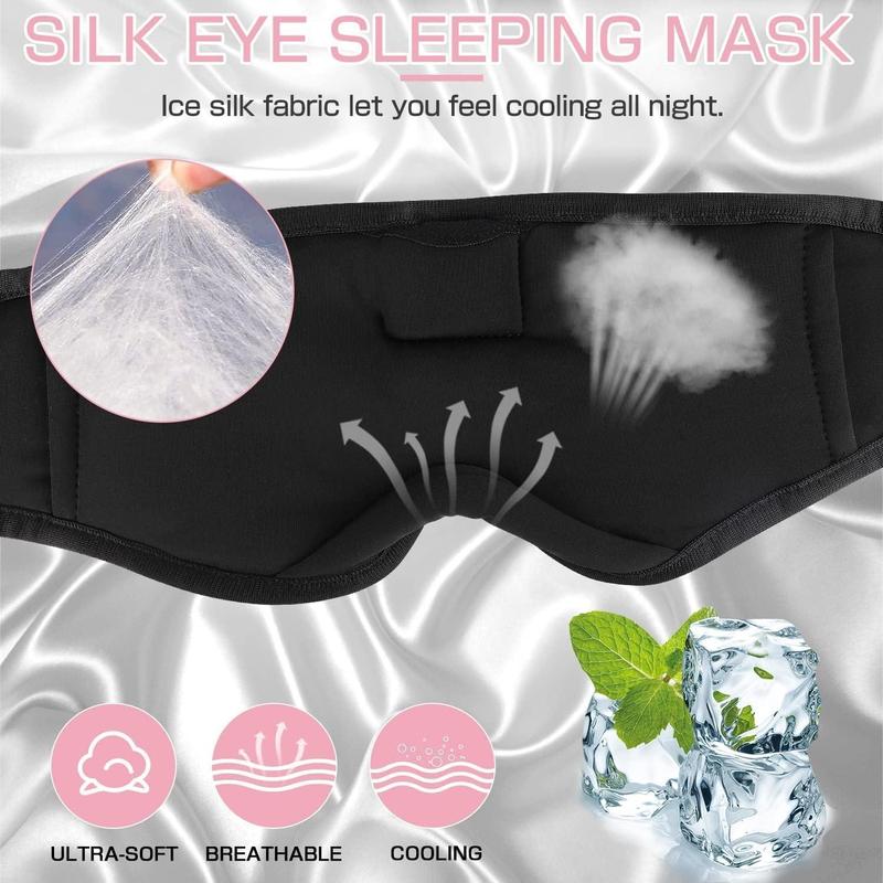 Black Friday Sale-Bluetooth Headband Sleeping Eye Mask For Women Men Earbuds Earphones for Side Sleepers Audio Adjustable Custom Stereo Velvet Headset