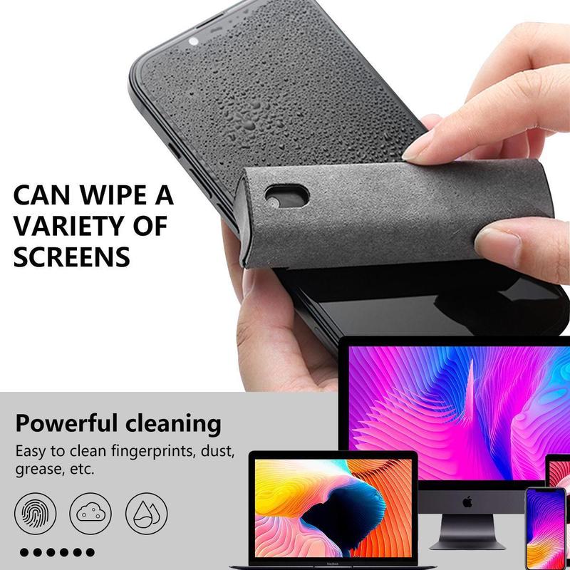 [Only $5.99!!!] Touchscreen Mist Cleaner, Screen Cleaner, for All Phones, Laptop and Tablet Screens,Two in One Spray and Microfiber Cloth (Gray)