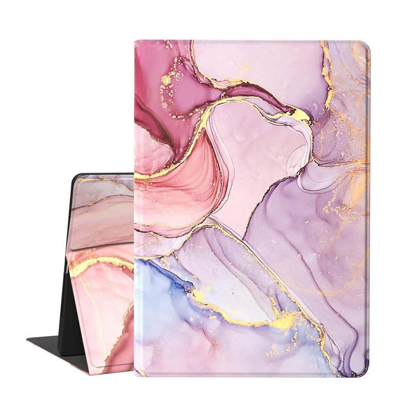 Marble Pattern Tablet Case, 1 Count Decorative Pad Protector Cover Compatible with iPad 7 8 9th, Soft TPU Drop Protection Tablet Protective Case