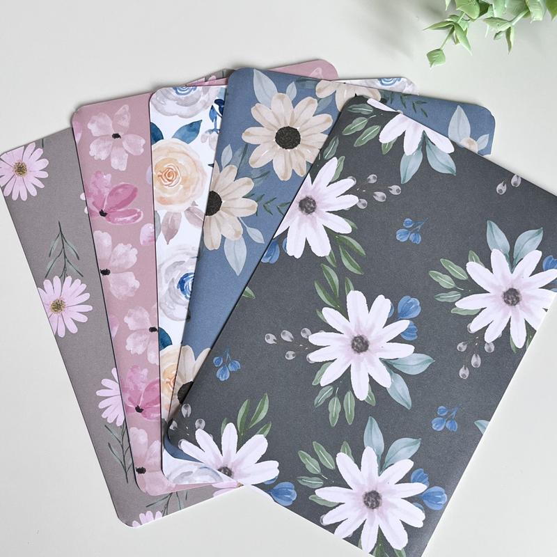 Pastel Floral Kindle Insert - For Basic, Colorsoft, Paperwhite, Oasis, Scribe or iPad Mini Device