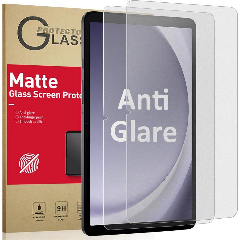 [2 Pack Matte Glass Screen Protector , Anti-Glare & Fingerprints Tempered Glass Bubble Free, Compatible with Samsung Galaxy Tab A9+ S9 S9 fe (11 inch 2023 Released)