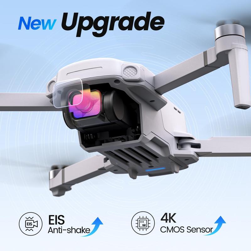 Holy Stone HS360E GPS EIS Drones with Camera for Adults 4K, 249g FAA Compliant Lightweight Foldable FPV RC Quadcopter Drone with 1200W Sensor, 20000ft Range, Auto Return, Follow Me, Upgraded HS360S