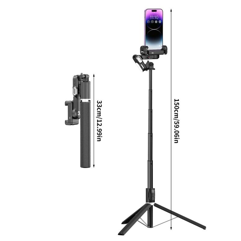 AI Facial Tracking Gimbal, 360 Degree Rotation Selfie Stick with Smartphone Holder, Facial Tracking Gimbal for Live Streaming, Video Shooting, Selfie Accessories for Cellphone, Selfie Phone Holder, Stocking Fillers Gift