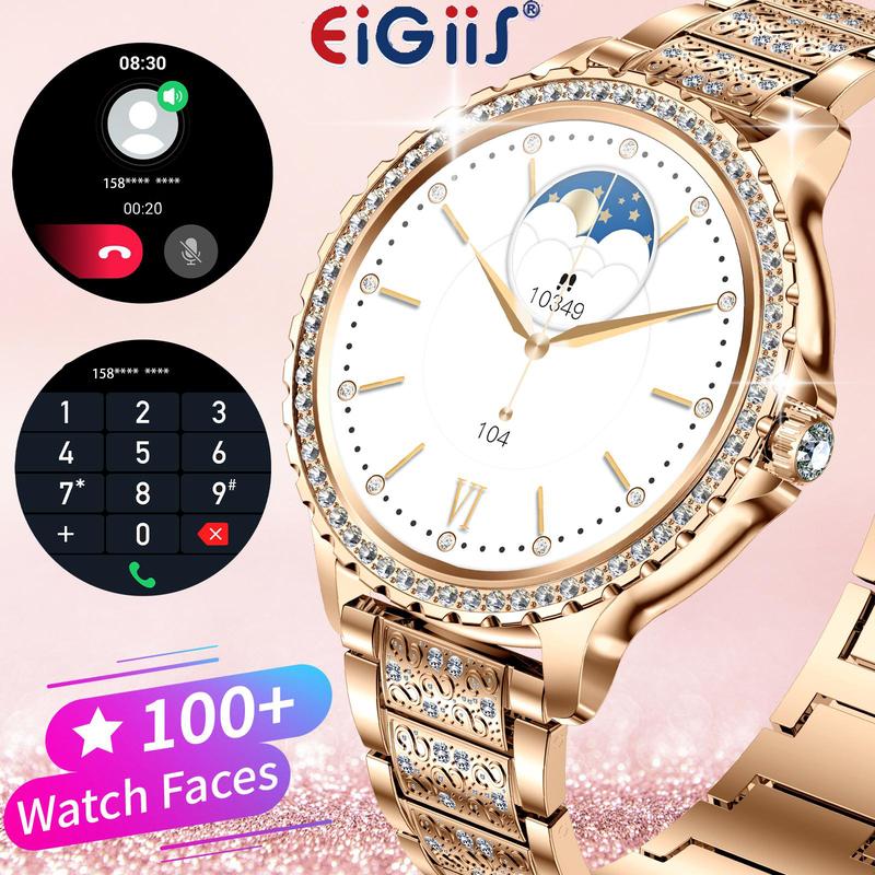 Women's Smart Watch (Answer Make Calls), 1.32-Inch Full Touch Color Screen,Watch IP67 Waterproof Smart Watch,Multiple Sport Modes,High Definition Speaker