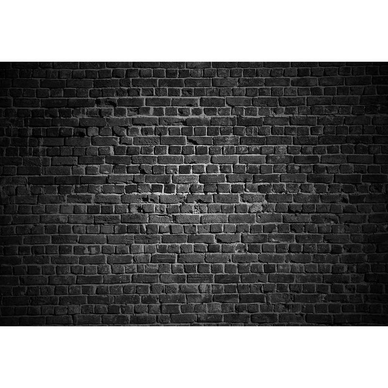 7x5ft Black Brick Wall Photography Backdrops for Portrait Soft Fabric Background for Studio Prop Accessories Camera