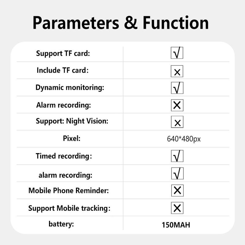 Wireless Smart High-definition Camera, WiFi Remote Monitoring Camera, Security Camera for Home, Office, Garage, Garden, Courtyard