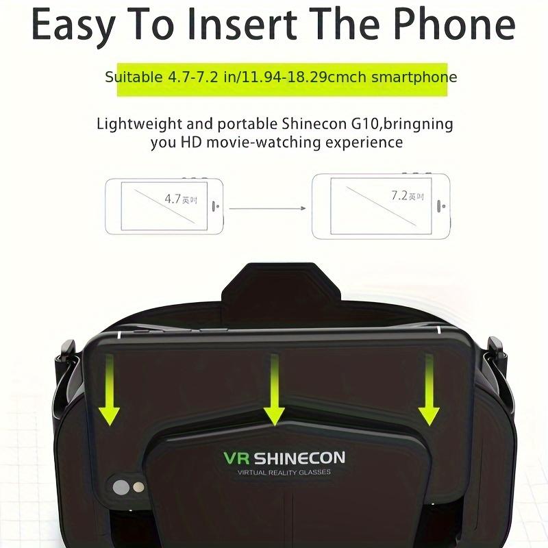 3D VR Headset, Smart Virtual Reality Glasses, VR Headset for iPhone Android 4.7-7 Inch Smartphone, Mobile Phone Lens Christmas Gift, Thanksgiving Gift