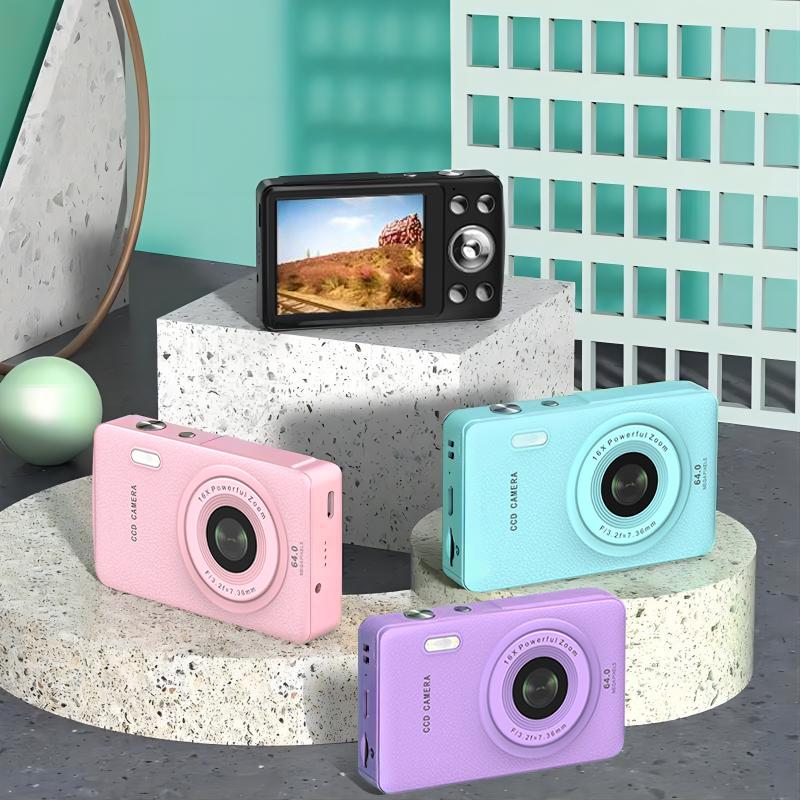 Mini Digital Camera, FHD 1080P Digital Auto focus Vlogging Camera, for video blogging, Image Stabilization, 16x Zoom, for Teenagers Beginners, 32g Memory Card, ldeal Gifts for Girl &BOY