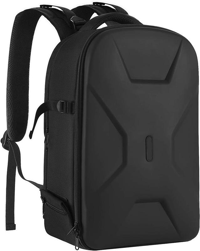 Artistic Geometric Hardshell Camera Backpack with Tripod Holder and Laptop Compartment for Canon Sony Nikon