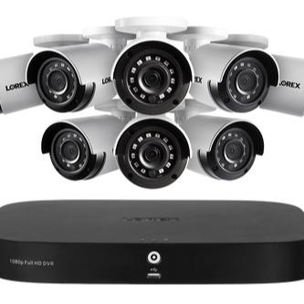 Lorex 1080p (8 Camera Capable) 1TB Wired DVR System with Analog Security Cameras