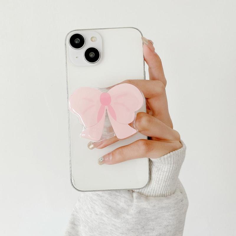 Cute Bowknot Design Phone Holder, Foldable Phone Stand, Phone Accessories for iPhone, Samsung, Xiaomi & Other Smartphones