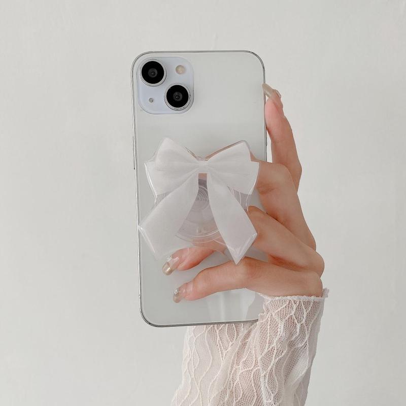 Cute Bowknot Design Phone Holder, Foldable Phone Stand, Phone Accessories for iPhone, Samsung, Xiaomi & Other Smartphones