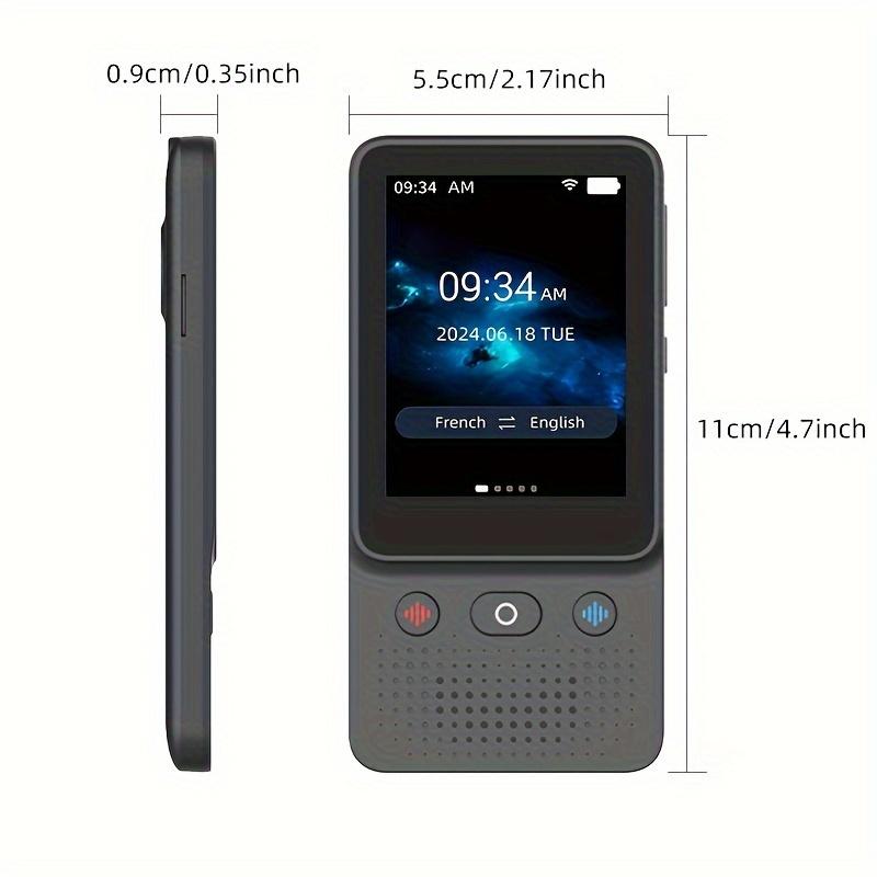 Language Translation Device No WiFi Required, 138 Languages Real Time Portable Voice Translation With HD Touch Screen Photo Offline Translation, Photo Translation Suitable For Study Travel Business Student Gift