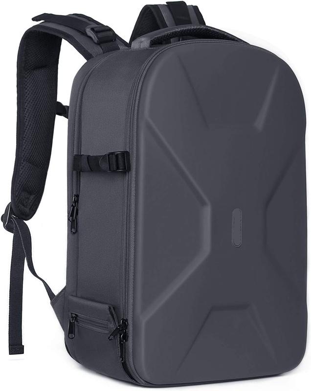 Artistic Geometric Hardshell Camera Backpack with Tripod Holder and Laptop Compartment for Canon Sony Nikon