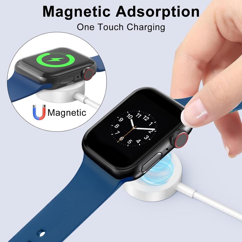 2Pack Upgraded for Apple Watch Charger USB Magnetic Wireless Fast iWatch Charger Portable Compatible with iWatch Ultra Series