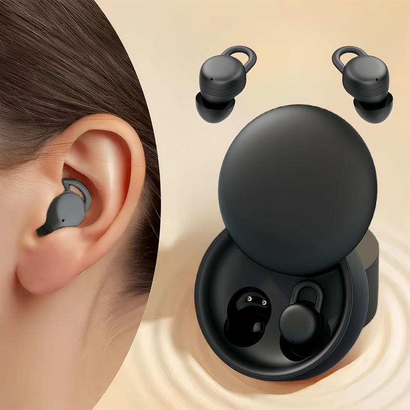 Mini True Wireless Earbuds, Ultra-compact & Discreet Earbuds with Charging Case, Noise Cancelling Headphones for Gaming, Sports, Running