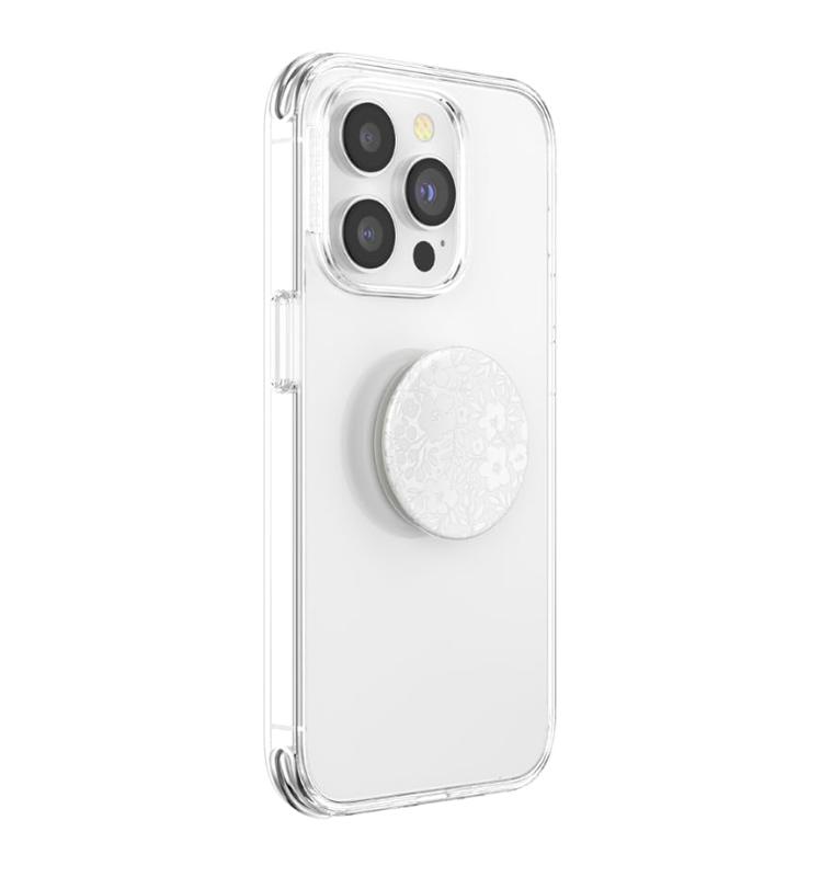 PopSockets Phone Grip with Expanding Kickstand, Floral - Blanc Fresh