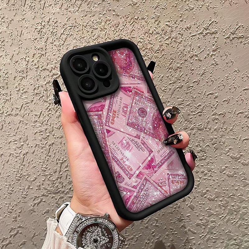 Money Pattern Phone Case, Anti-drop Cellphone Protective Case, Total Protective Shockproof Mobile Phone Cover for iPhone 16 15 14 13 12 11