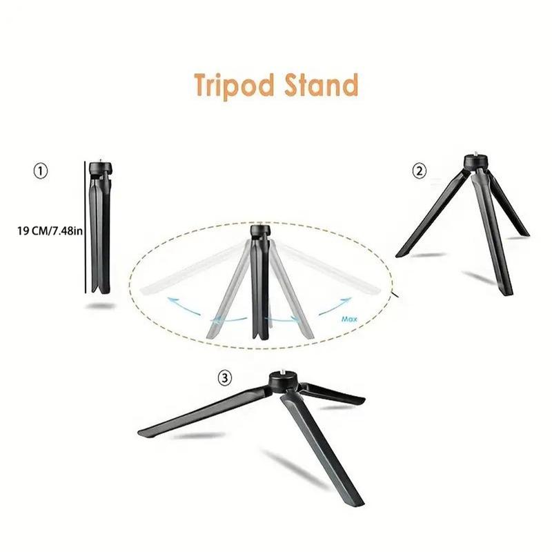 Selfie Ring Light, 26cm Selfie Fill Light Set with Tripod Stand & Phone Holder & Ball Head, Professional Selfie Ring Light for Phone, Tablet, Laptop, Video, Photography