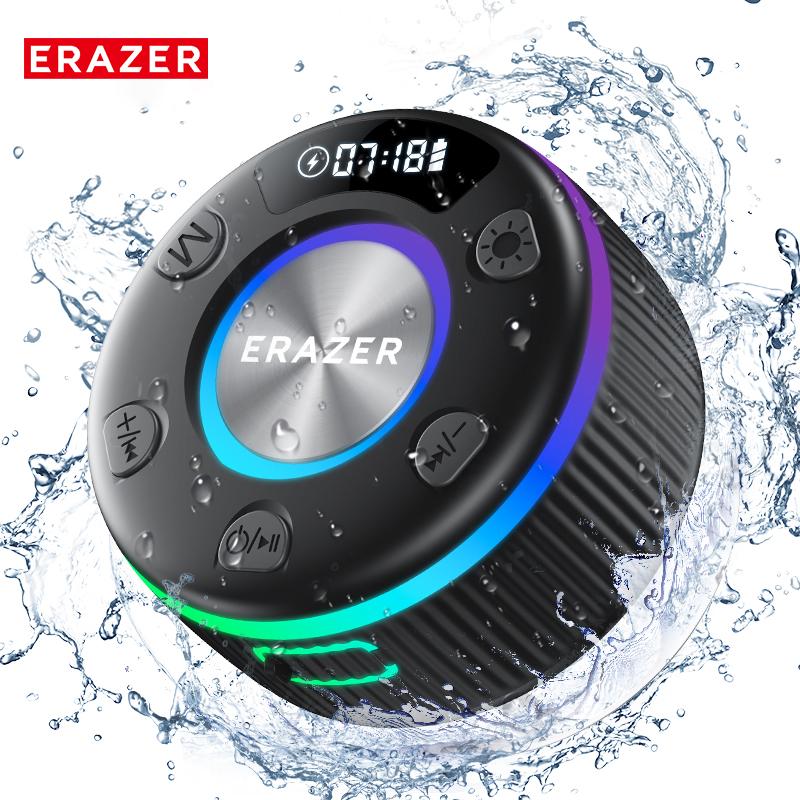 ERAZER XM102 Waterproof Shower Bluetooth Speaker Portable Wireless Speaker with Suction Cup IPX6 Waterproof Speaker Suitable for home party outdoor beach, electronic products, birthday gifts