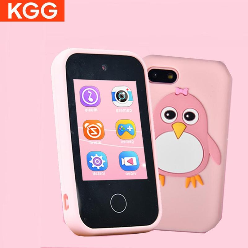 KGG Multifunctional Student Mini Phone, 1 Count Fun Learning Educational Tool for Word Learning, Puzzle Games, Toy Phone, Music Player Games, with Alarm Clock, Calculator, Flashlight