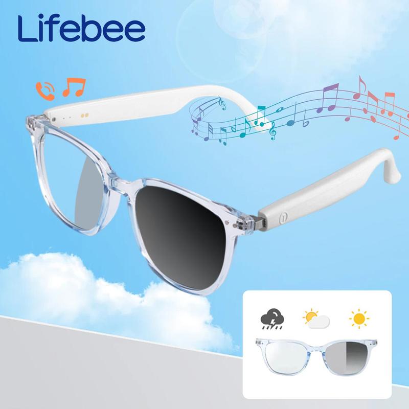 LIFEBEE Smart Glasses, Smart Voice Assistant Support Glasses, Remote Control Photo Taking Glasses, Smart Glasses for Outdoor Sports