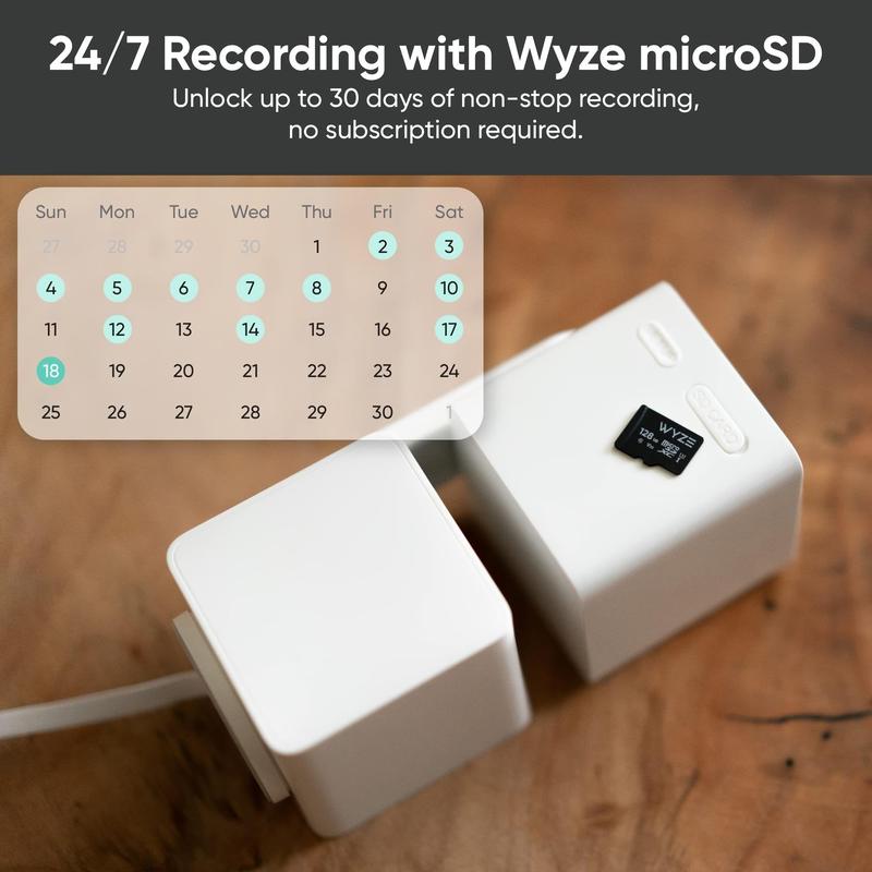 WYZE WiFi Smart Home Security Camera, Indoor Outdoor IP65 Waterproof 1080P Pan Tilt Zoom Motions Tracking Home Security Cameras for Home Pet