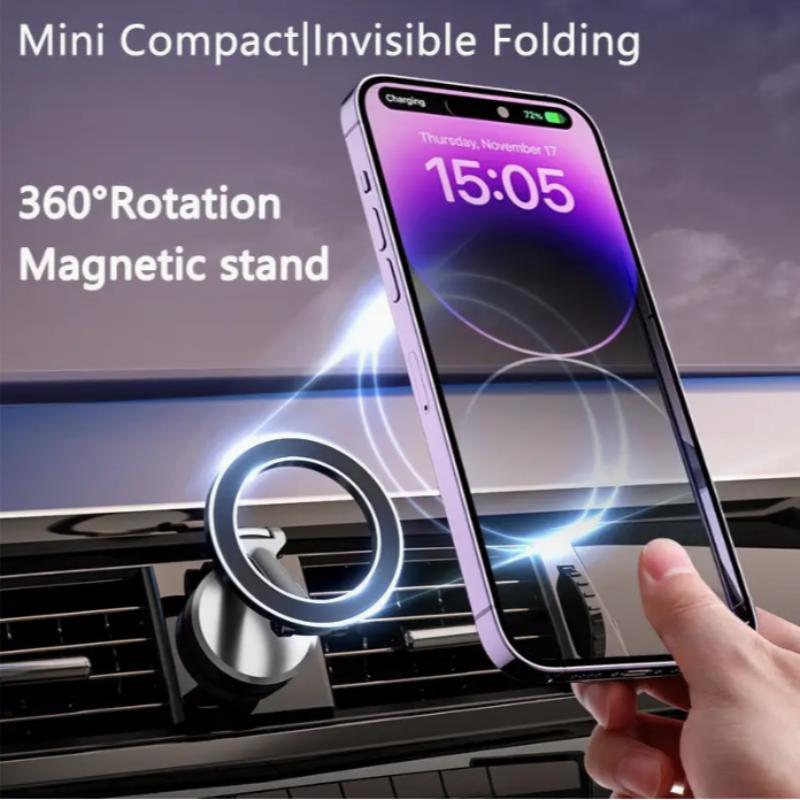 Magnetic Car Phone Holder, Hands Free Phone Holder for Car, Car Phone Mount, Car Dashboard Mobile Phone Mount for iPhone 15 14 13 12 Pro Max Plus Mini Cellphone, Car Accessories