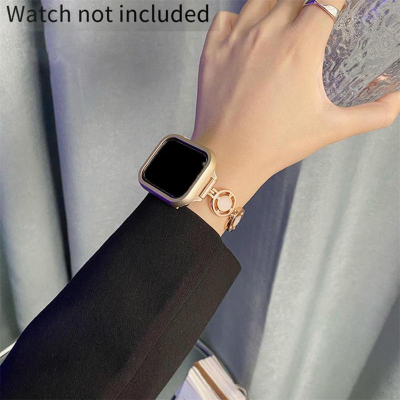 O-Mic Stylized Ring Watch Band, 1 Count Stylish Replacement Watchband, Wearable Accessories Compatible With iWatch 38mm 40mm 41mm 42mm 44mm 45mm 49mm