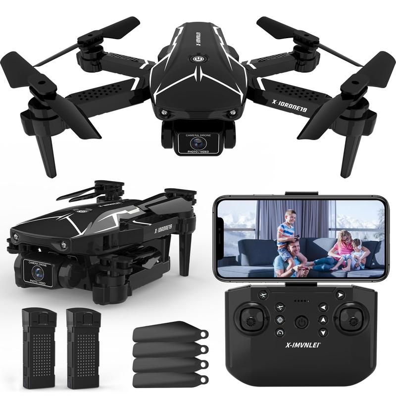 KARUISRC X19 Drone with Dual 720P Camera,Under 249 g,Optical Flow Positioning,Altitude Hold,for Beginners and 2 Batteries for 20-Min Max Flight Time