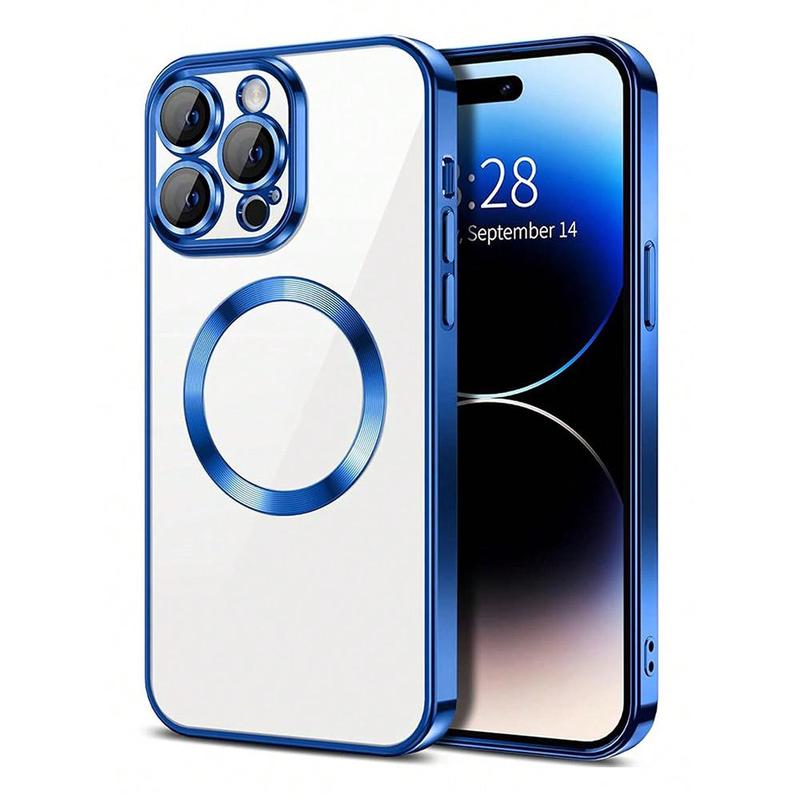 Magnetic Phone Case, 1 Count Anti-fall Mobile Phone Protective Cover, Durable Phone Cases For iPhone X Series 8P 11 12 13 14 15 Pro Max Case iPhone 15 14 Plus Cases, Spring Season Gifts, Back to School