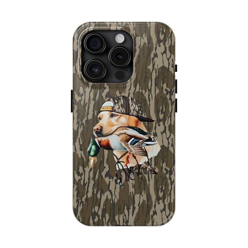 Camo Hunting Phone Case, Bold Hunting Dog With Duck Cover, Hunting Season iPhone Case For iPhone 11, 12, 13, 14, 15 Pro, Mini, Plus, Promax, 8, X, Xs, Xr, Perfect Gift for Husband, Deer Hunting, Southern Style