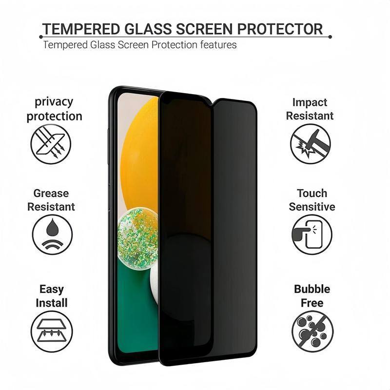 Tempered Glass Screen Protector, Anti-spy Screen Protectors, Cell Phone Screen Protector Compatible with Samsung Galaxy Series Smartphone