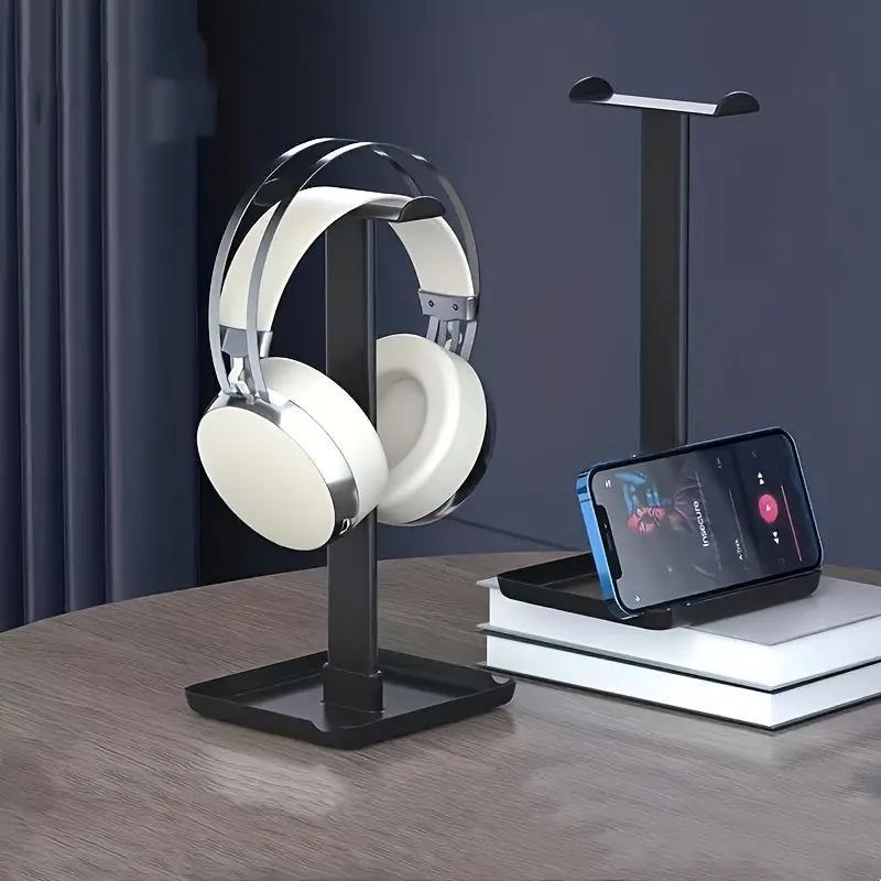 Headset Stand, 1 Count Desktop Headphone Stand, Universal Headset Holder for Home & Office, Desk Organizer for Headset, Phone